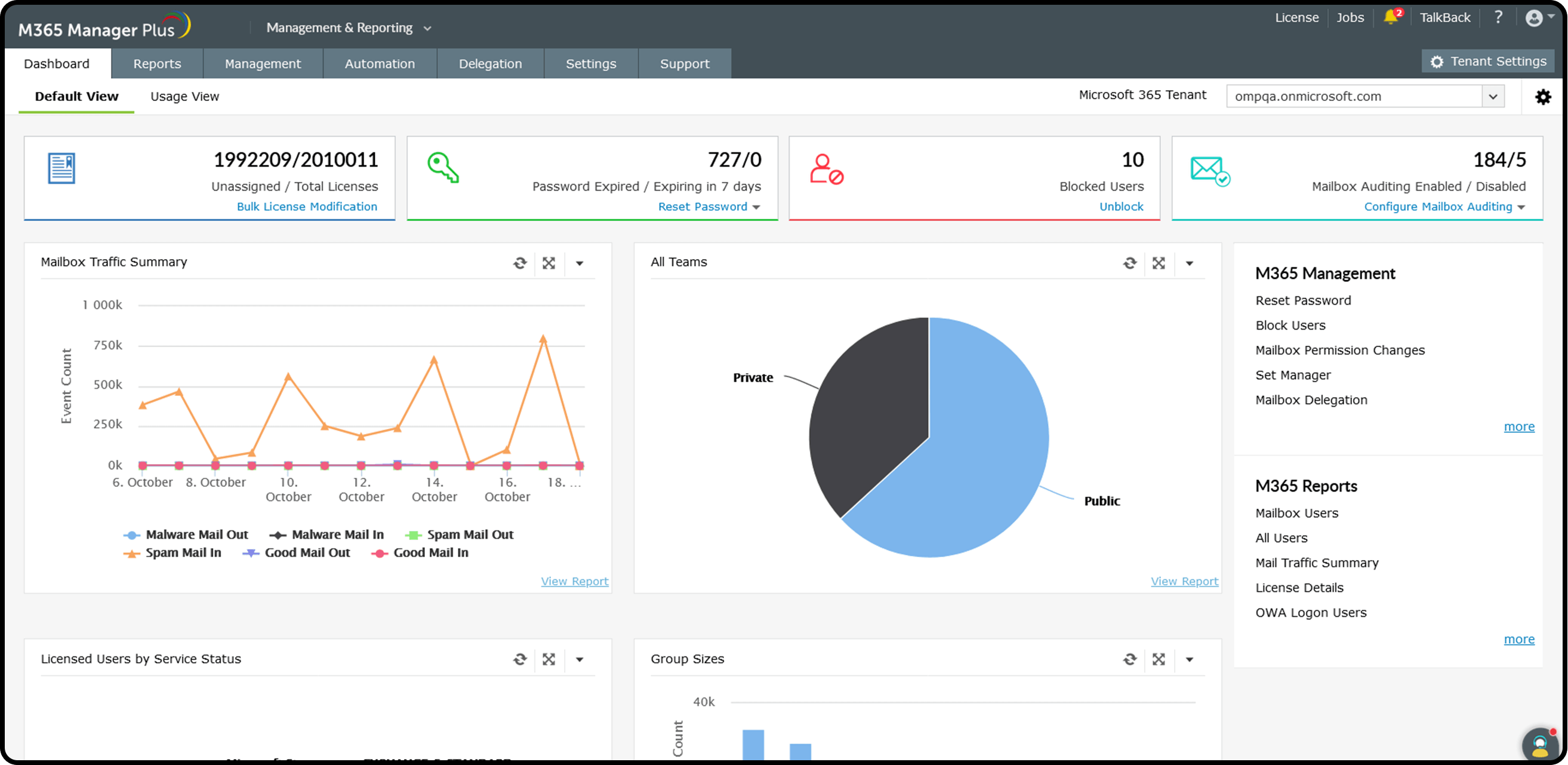 Microsoft 365 Reporting